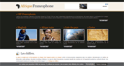 Desktop Screenshot of afrique-francophone.com