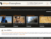 Tablet Screenshot of afrique-francophone.com